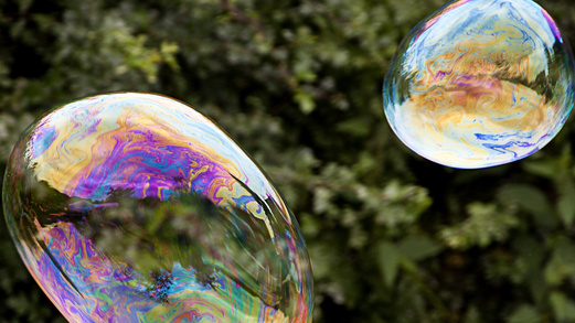 Seifenblasen Große, bunte Seifenblasen