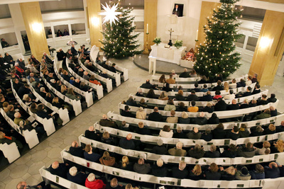 Christnacht mit Bischof Thomas Adomeit in der Oldenburger St.-Lamberti-Kirche. 