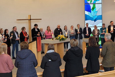 Berufung der neuen Kreissynodalen durch Kreispfarrerin Martina Wittkowski in der Visbeker Kirche.