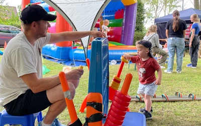 Beim Sommerfest gab es viele Aktionen für junge Familien. 