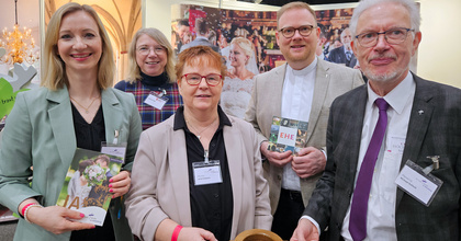 Das Team am Samstagvormittag (von links nach rechts): Pfarrerin Dr. Anna Cornelius, Sabine Orth, Pfarrerin Irene Schlawin, Pfarrer Michael Bohne und Pfarrerin i. R. Michael Kalisch.