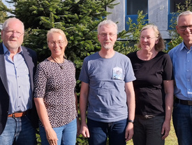 Dem Aufsichtsrat der Energiegenossenschaft gehören an (von rechts) Björn Thümler, Elke Kuik-Janssen, Ulrich Bohlken, Dorit Gerdes und Lutz Timmermann.