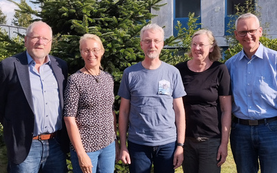 Dem Aufsichtsrat der Energiegenossenschaft gehören an (von rechts) Björn Thümler, Elke Kuik-Janssen, Ulrich Bohlken, Dorit Gerdes und Lutz Timmermann.