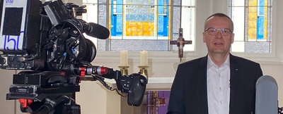 Video-Osterbotschaft von Bischof Thomas Adomeit. Foto: ELKiO/D.-M. Grötzsch